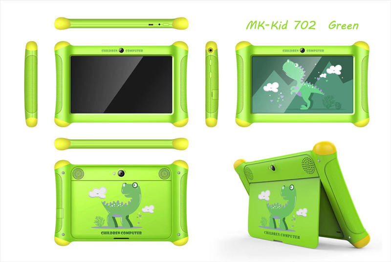 kids tablet mikitech mk-kid 702 green