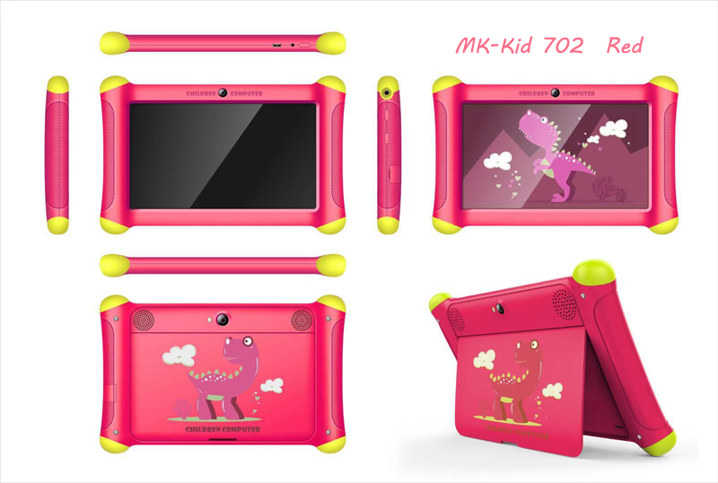 kids tablet mikitech mk-kid 702 red